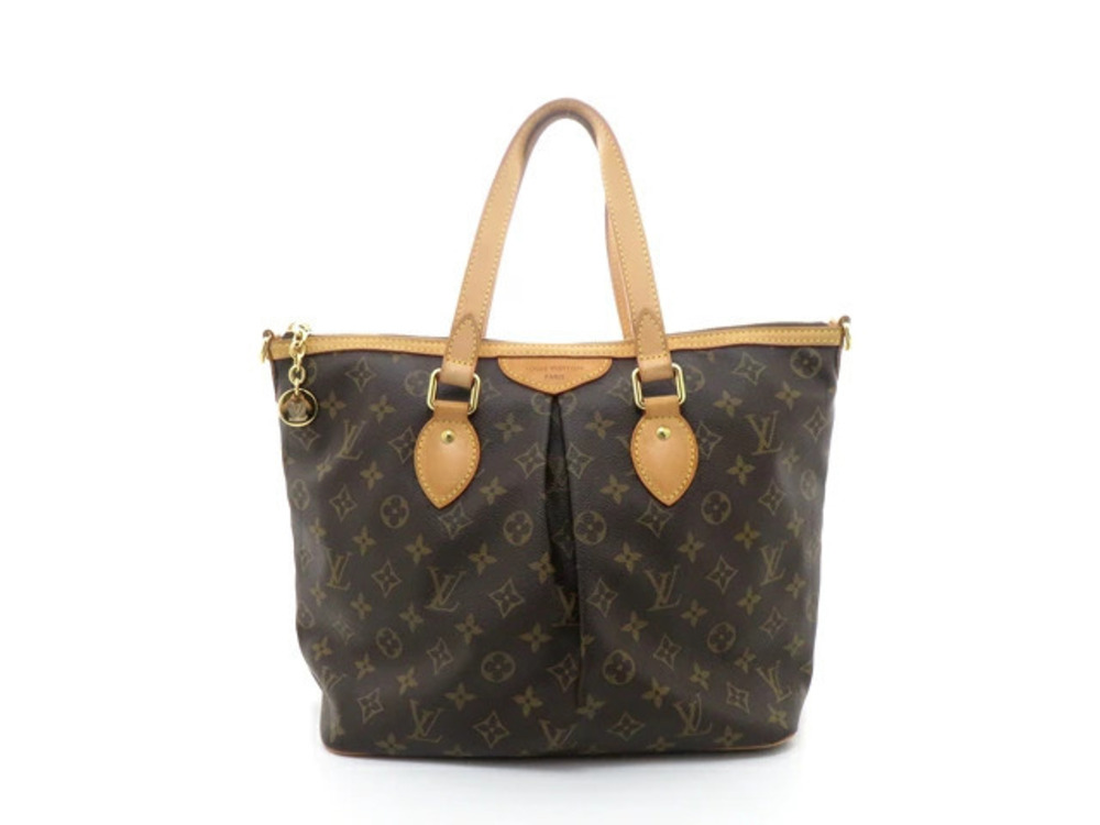 LOUIS VUITTON Palermo Monogram Bag Handbag Empreinte Brown